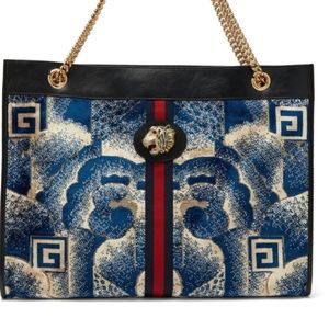 Gucci Cloud Print Velvet Rajah Tote
